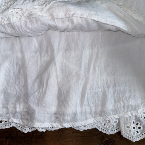 DO+BE 3-tiered white eyelet miniskirt women small - Picture 6 of 11